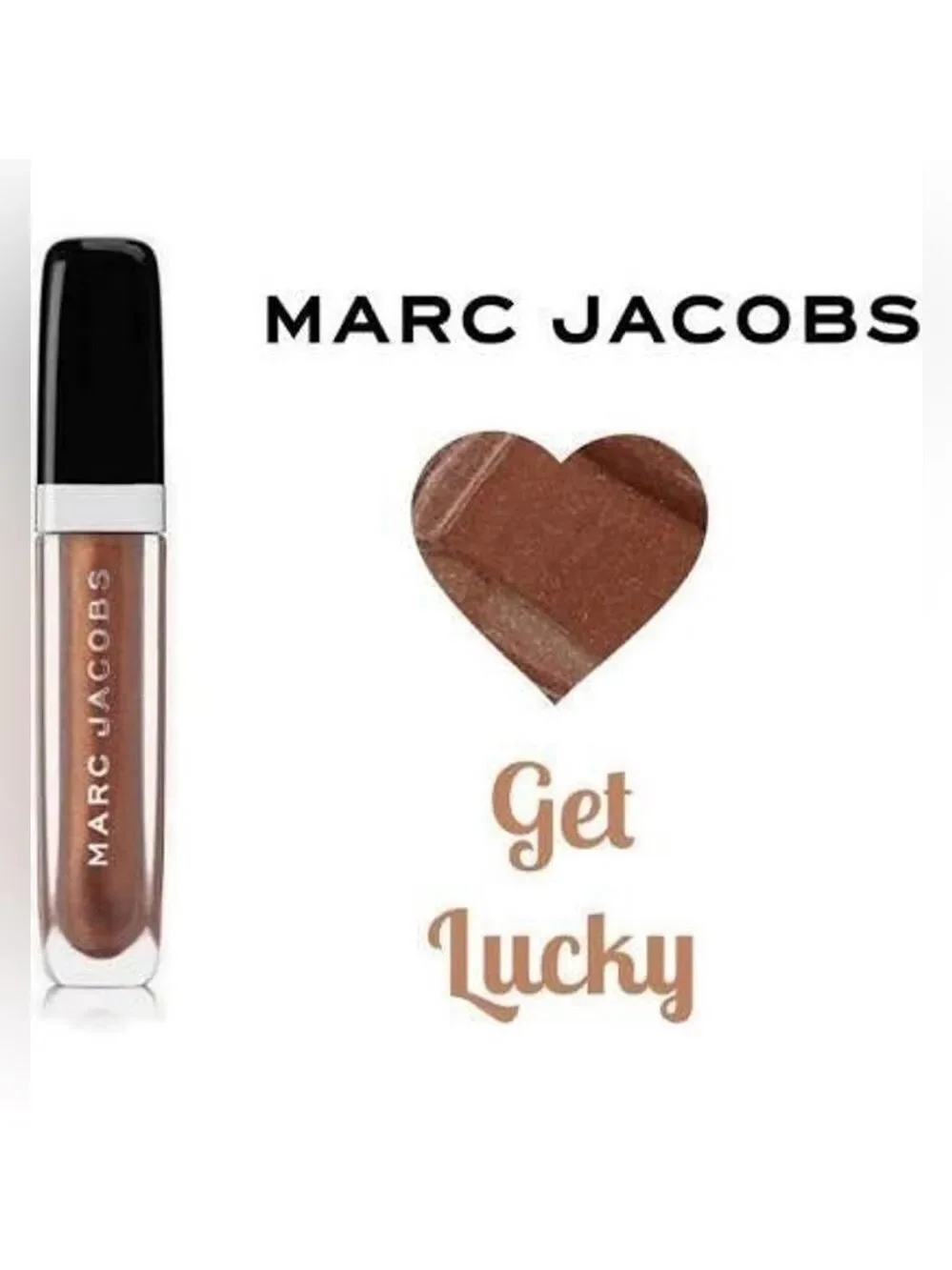 Marc Jacobs Enamored Lip Gloss Get Lucky Metallic Brown Full Size